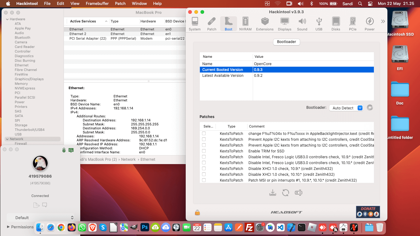 HP EliteBook 2570P 3rd [IvyBridge   Intel HD 4000 + PS2]   OpenCore 1